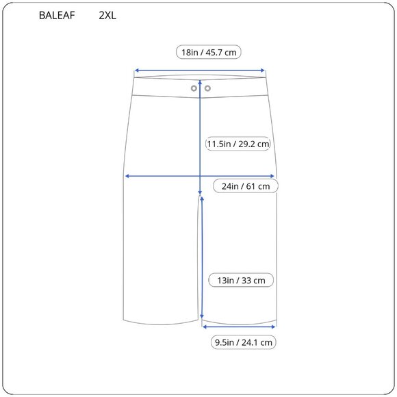 Baleaf Womens Shorts 2XL Plus Skimmer Black Zip Fly Lightweight Comfy BLA68E - Picture 2 of 11